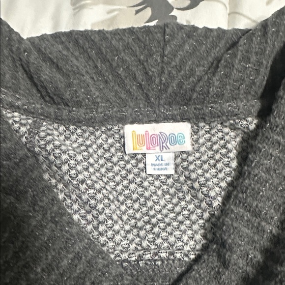 LuLaRoe Women's Cowl Neck Sweater - Black and Red Ombre - Picture 2 of 4